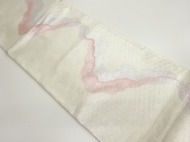 佐賀錦道長取り模様織出し袋帯